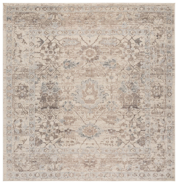Safavieh Madison Ivory And Grey Bohemian Area Rug — Power-Loomed Low-Pile Comfort, Durable Stylish Accent 4'-0" x 6'-0" MAD498F-4