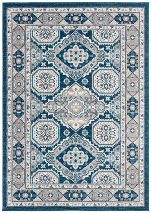 Safavieh Madison Traditional Area Rug – Timeless Elegance In Ornate Medallion Design, Crafted For Durability Navy ,Grey 100% Polypropylene Mad501n-3
