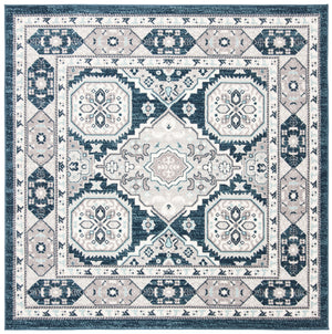 Safavieh Madison Traditional Area Rug – Timeless Elegance In Ornate Medallion Design, Crafted For Durability Navy ,Grey 100% Polypropylene Mad501n-3