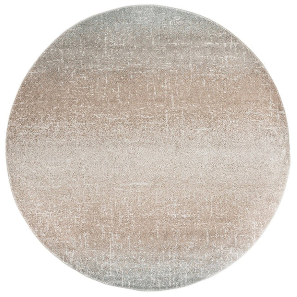 Safavieh Madison Round Power Loomed Polypropylene Area Rug Neutral Tone Living Room Accent MAD601F-7R