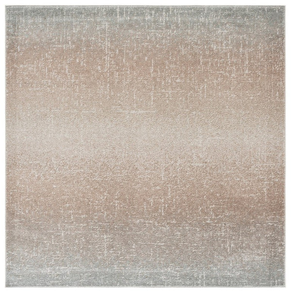 Safavieh Madison Solid Grey Square Polypropylene Rug Power Loomed in Turkey for Modern Interiors MAD601F-7SQ