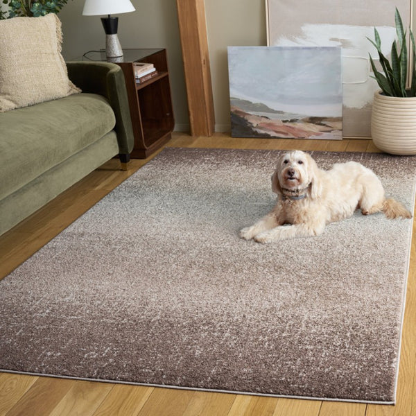 Safavieh Madison Power Loomed Polypropylene Area Rug Solid Neutral Low Pile for Modern Interiors MAD601T-5