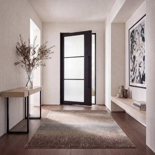 Safavieh Madison Power Loomed Polypropylene Area Rug Solid Neutral Low Pile for Modern Interiors MAD601T-5