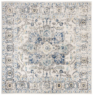 Safavieh Madison Oriental Power-Loomed Polypropylene Area Rug for Living and Dining Rooms Gray 12' x 12' MAD603F-12SQ