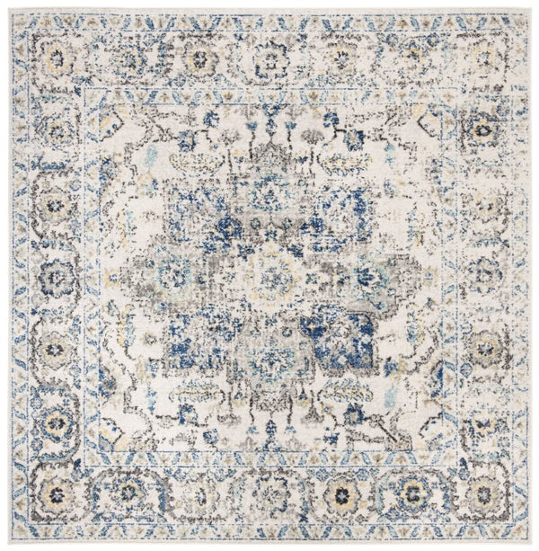 Safavieh Madison Oriental Power-Loomed Polypropylene Area Rug for Living and Dining Rooms Gray 12' x 12' MAD603F-12SQ