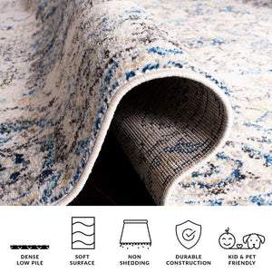 Safavieh Madison Oriental Power-Loomed Polypropylene Area Rug for Living and Dining Rooms Gray 12' x 12' MAD603F-12SQ