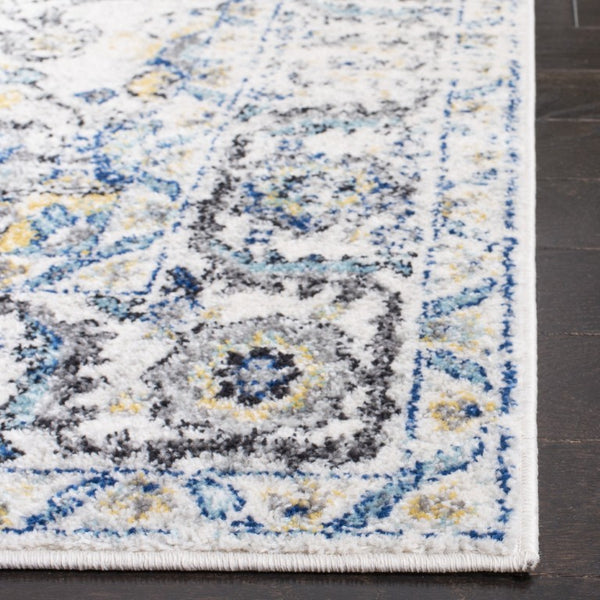 Safavieh Madison Oriental Power-Loomed Polypropylene Area Rug for Living and Dining Rooms Gray 12' x 12' MAD603F-12SQ