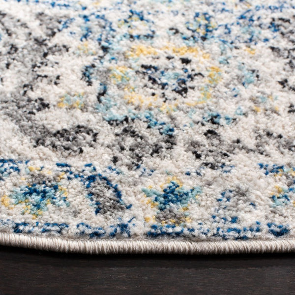 Safavieh Madison Oriental Power-Loomed Polypropylene Area Rug for Living and Dining Rooms Blue 10' x 10' Round MAD603K-10R