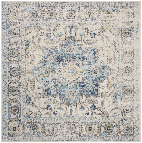 Safavieh Madison Oriental Power-Loomed Polypropylene Area Rug for Living and Dining Rooms Blue 10' x 10' Square MAD603K-10SQ