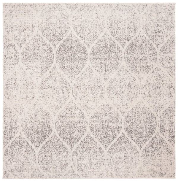 Safavieh Madison Ivory Silver Polypropylene Area Rug Turkish Woven Accent for Transitional Spaces Off White Square MAD604B-3SQ