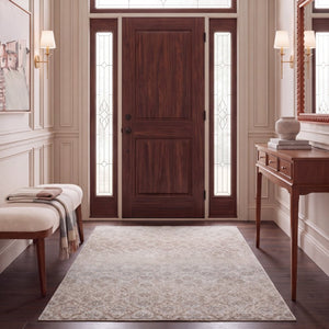 Safavieh Madison Solid Grey Polypropylene Runner Rug Power Loomed in Turkey for Hallways 5'-3" x 7'-6" MAD605F-5