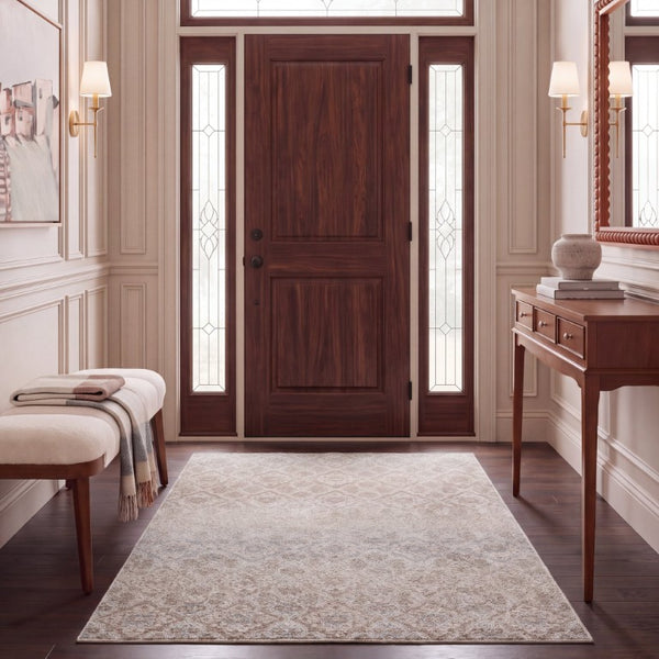 Safavieh Madison Solid Grey Polypropylene Runner Rug Power Loomed in Turkey for Hallways 5'-3" x 7'-6" MAD605F-5