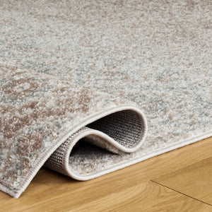 Safavieh Madison Solid Grey Polypropylene Runner Rug Power Loomed in Turkey for Hallways 6'-7" x 9'-2" MAD605F-6