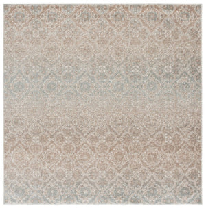 Safavieh Madison Solid Grey Polypropylene Runner Rug Power Loomed in Turkey for Hallways 6'-7" x 6'-7" Square MAD605F-7SQ