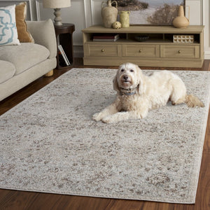 Safavieh Madison Solid Beige Polypropylene Area Rug Low Pile Traditional Living Room Floor Accent MAD609A-5