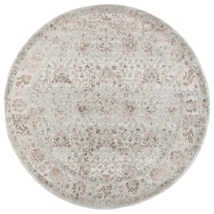 Safavieh Madison Solid Grey Round Polypropylene Area Rug Turkish Woven Low Pile Living Room MAD609F-7R