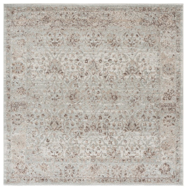 Safavieh Madison Power-Loomed Solid Grey Polypropylene Rug for Living and Dining Spaces MAD609F-7SQ