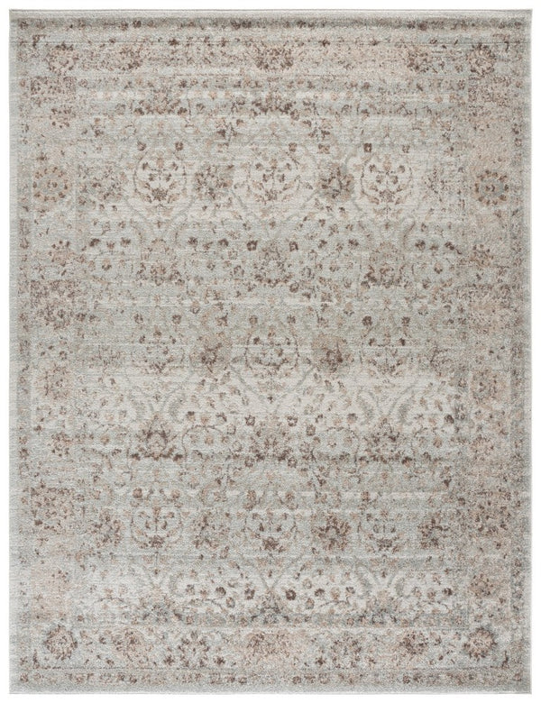 Safavieh Madison Solid Grey Polypropylene Area Rug Power Loomed for Living and Dining Rooms MAD609F-9