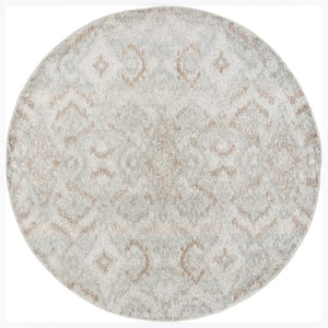 Safavieh Madison Bohemian Grey Polypropylene Runner Rug for Hallways and Entryways 6'-7" x 6'-7" - Round MAD610F-7R