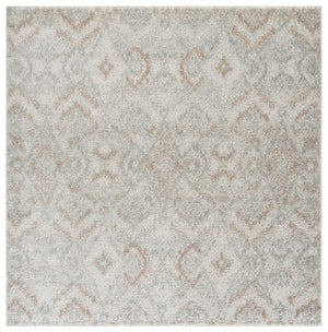 Safavieh Madison Bohemian Grey Polypropylene Runner Rug for Hallways and Entryways 6'-7" x 6'-7" - Square MAD610F-7SQ