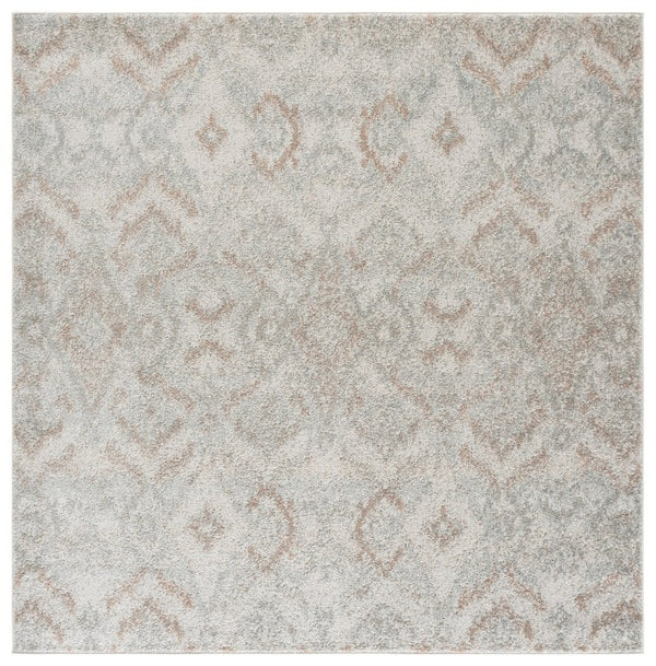 Safavieh Madison Bohemian Grey Polypropylene Runner Rug for Hallways and Entryways 6'-7" x 6'-7" - Square MAD610F-7SQ