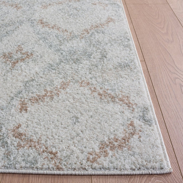 Safavieh Madison Bohemian Grey Polypropylene Runner Rug for Hallways and Entryways 9'-0" x 12'-0" MAD610F-9