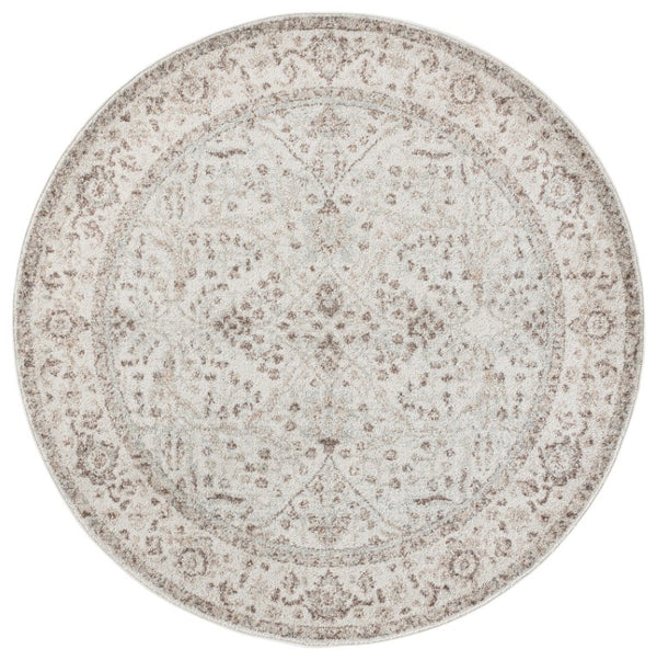 Safavieh Madison Traditional Polypropylene Hallway Runner Rug for Entryways and High Traffic Areas 6'-7" x 6'-7" Round MAD612A-7R
