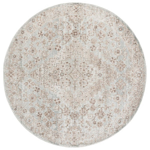 Safavieh Madison Power Loomed Polypropylene Runner Rug for Hallways and Entryways 6'-7" x 6'-7" Round MAD616A-7R
