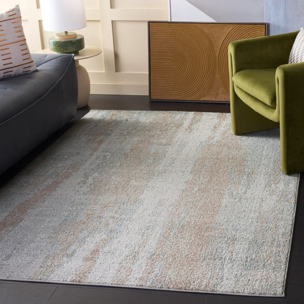 Safavieh Madison Solid Grey Polypropylene Runner Rug for Hallways Entryways and High Traffic Areas 5'-3" x 7'-6" MAD640F-5