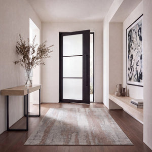Safavieh Madison Solid Grey Polypropylene Runner Rug for Hallways Entryways and High Traffic Areas 6'-7" x 9'-2" MAD640F-6
