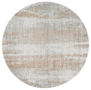 Safavieh Madison Solid Grey Polypropylene Runner Rug for Hallways Entryways and High Traffic Areas 6'-7" x 6'-7" - Round MAD640F-7R