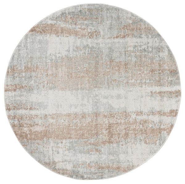 Safavieh Madison Solid Grey Polypropylene Runner Rug for Hallways Entryways and High Traffic Areas 6'-7" x 6'-7" - Round MAD640F-7R