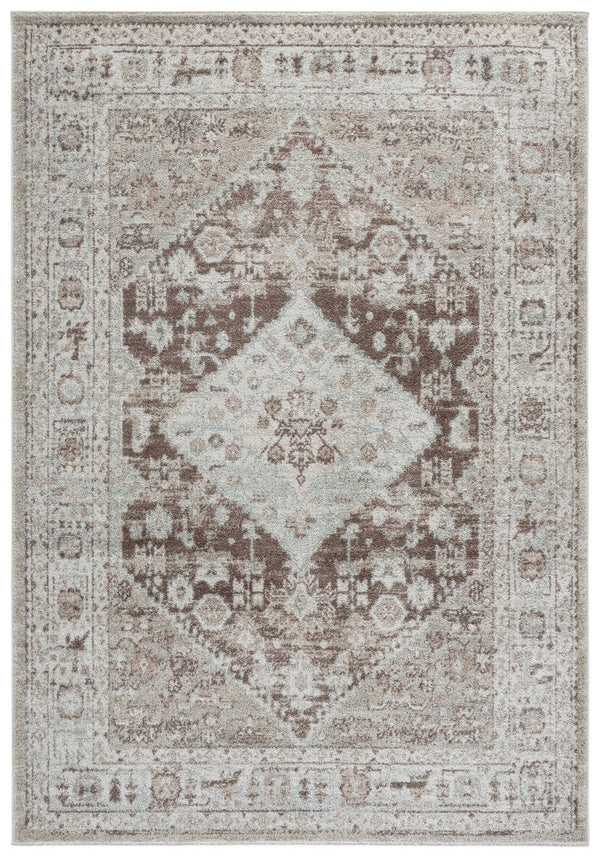 Safavieh Madison Solid Light Brown Polypropylene Runner Rug for Hallways and Corridors 5'-3" x 7'-6" MAD670T-5