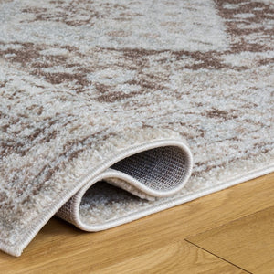 Safavieh Madison Solid Light Brown Polypropylene Runner Rug for Hallways and Corridors 5'-3" x 7'-6" MAD670T-5