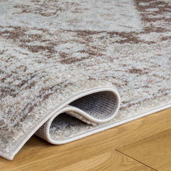 Safavieh Madison Solid Light Brown Polypropylene Runner Rug for Hallways and Corridors 5'-3" x 7'-6" MAD670T-5