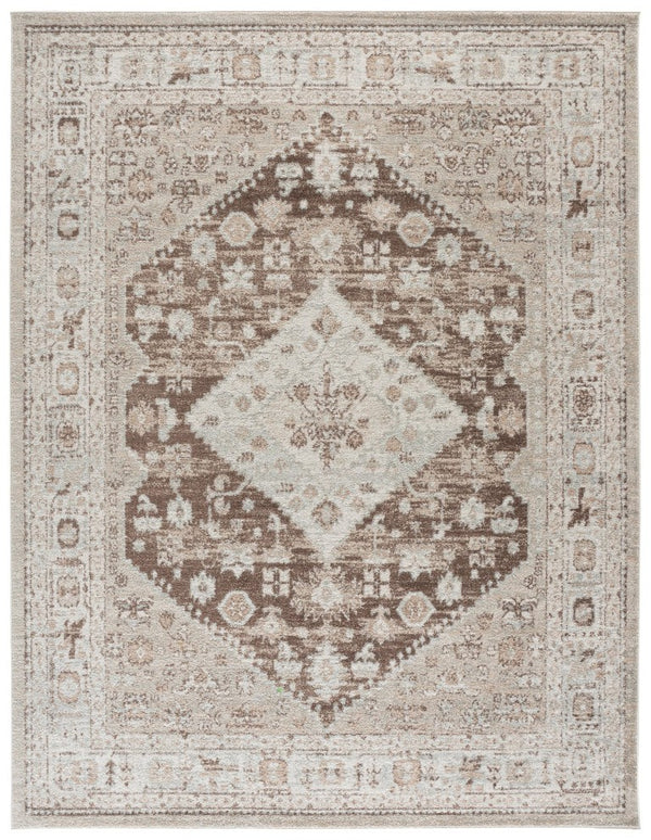 Safavieh Madison Solid Light Brown Polypropylene Runner Rug for Hallways and Corridors 9'-0" x 12'-0" MAD670T-9