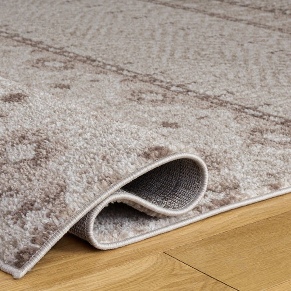 Safavieh Madison Solid Beige Polypropylene Area Rug Power Loomed Neutral Living Room Floor MAD797A-6