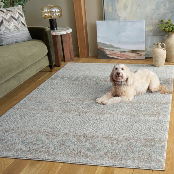 Safavieh Madison Bohemian Polypropylene Area Rug Turkish Woven Neutral Grey Living Room Accent MAD797E-5