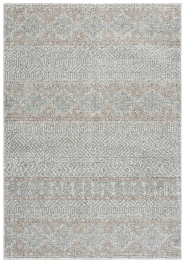Safavieh Madison Solid Grey Bohemian Polypropylene Area Rug Low Pile for Living or Dining Rooms MAD797E-6