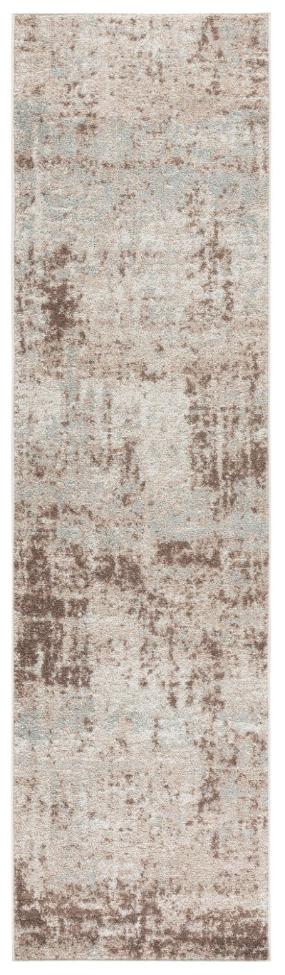 Safavieh Madison Geometric Runner Rug Power Loomed Polypropylene Hallway Accent in Neutral Tones 2'-3" x 8'-0" MAD819A-28