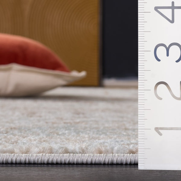 Safavieh Madison Geometric Runner Rug Power Loomed Polypropylene Hallway Accent in Neutral Tones 3'-0" x 5'-0" MAD819A-3