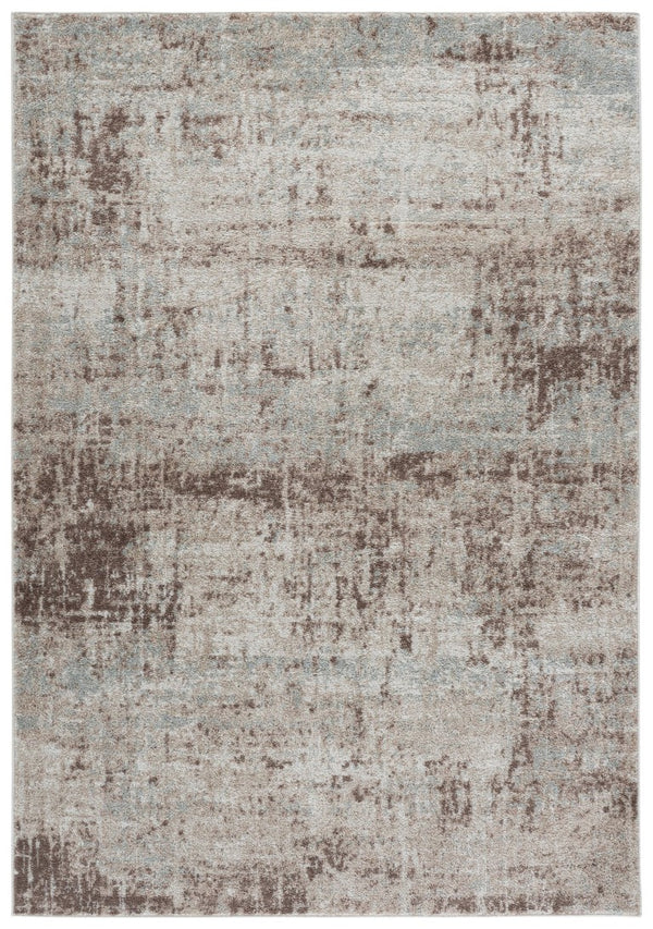 Safavieh Madison Geometric Runner Rug Power Loomed Polypropylene Hallway Accent in Neutral Tones 6'-7" x 9'-2" MAD819A-6