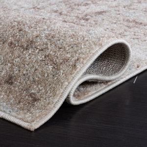 Safavieh Madison Geometric Runner Rug Power Loomed Polypropylene Hallway Accent in Neutral Tones 6'-7" x 9'-2" MAD819A-6