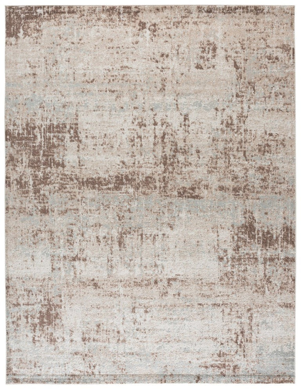 Safavieh Madison Geometric Runner Rug Power Loomed Polypropylene Hallway Accent in Neutral Tones 9'-0" x 12'-0" MAD819A-9