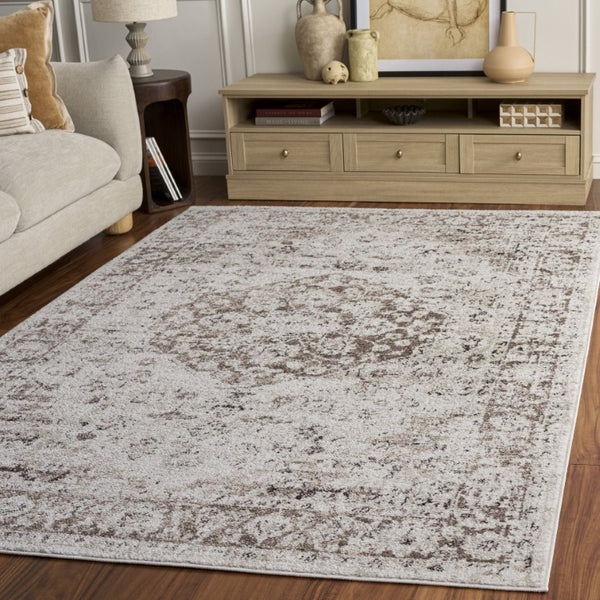 Safavieh Madison Solid Beige Low Pile Polypropylene Area Rug for Living Room or Bedroom MAD836A-6