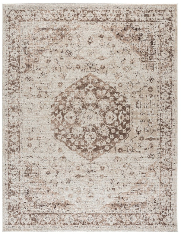 Safavieh Madison Neutral Beige Power Loomed Polypropylene Area Rug for Living and Dining Rooms MAD836A-8