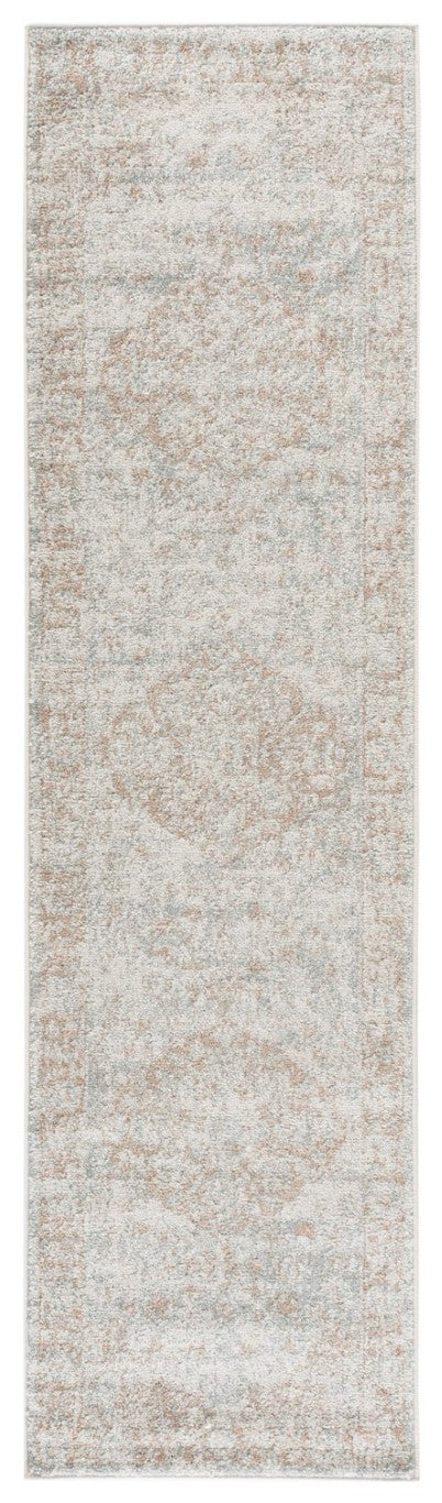Safavieh Madison Grey Polypropylene Hallway Runner Rug Traditional Pattern Low Pile Turkey Woven MAD836F-28