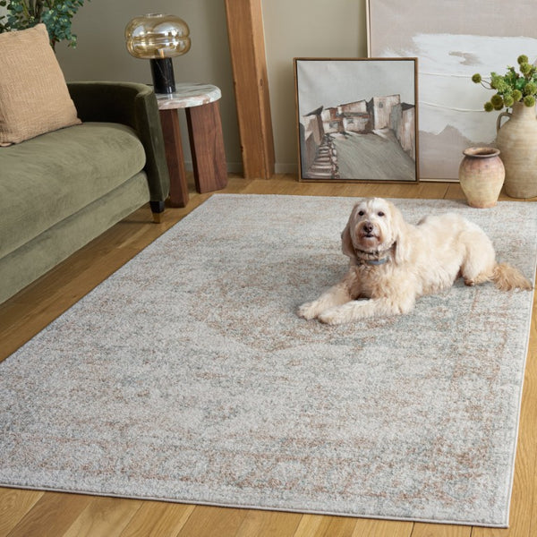 Safavieh Madison Solid Grey Polypropylene Area Rug Power Loomed Traditional Low Pile Floor Accent MAD836F-5