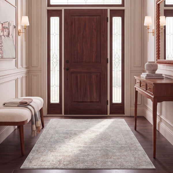 Safavieh Madison Solid Grey Polypropylene Area Rug Power Loomed Traditional Low Pile Floor Accent MAD836F-5