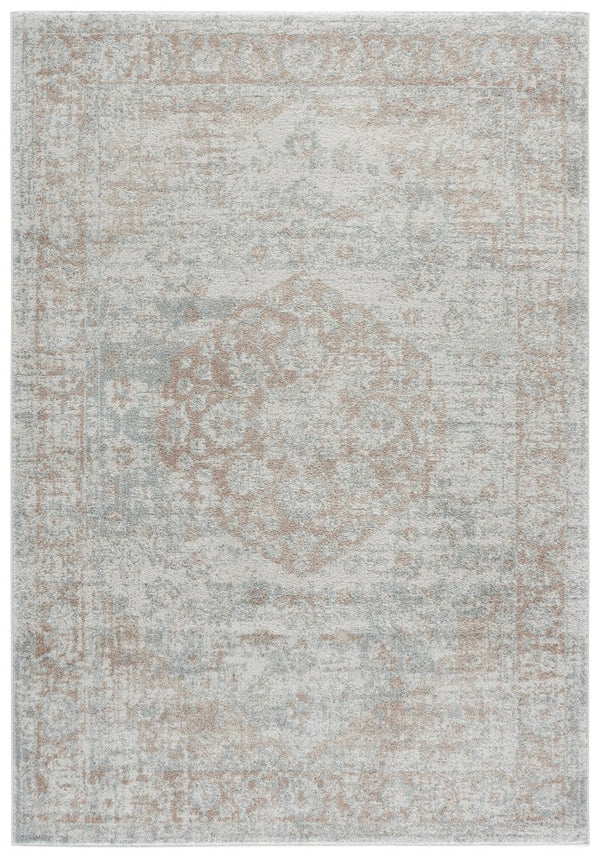 Safavieh Madison Solid Grey Polypropylene Area Rug Low Pile Power Loomed for Living Rooms MAD836F-6